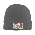 Custom Knitted Hat with Velvet Patches