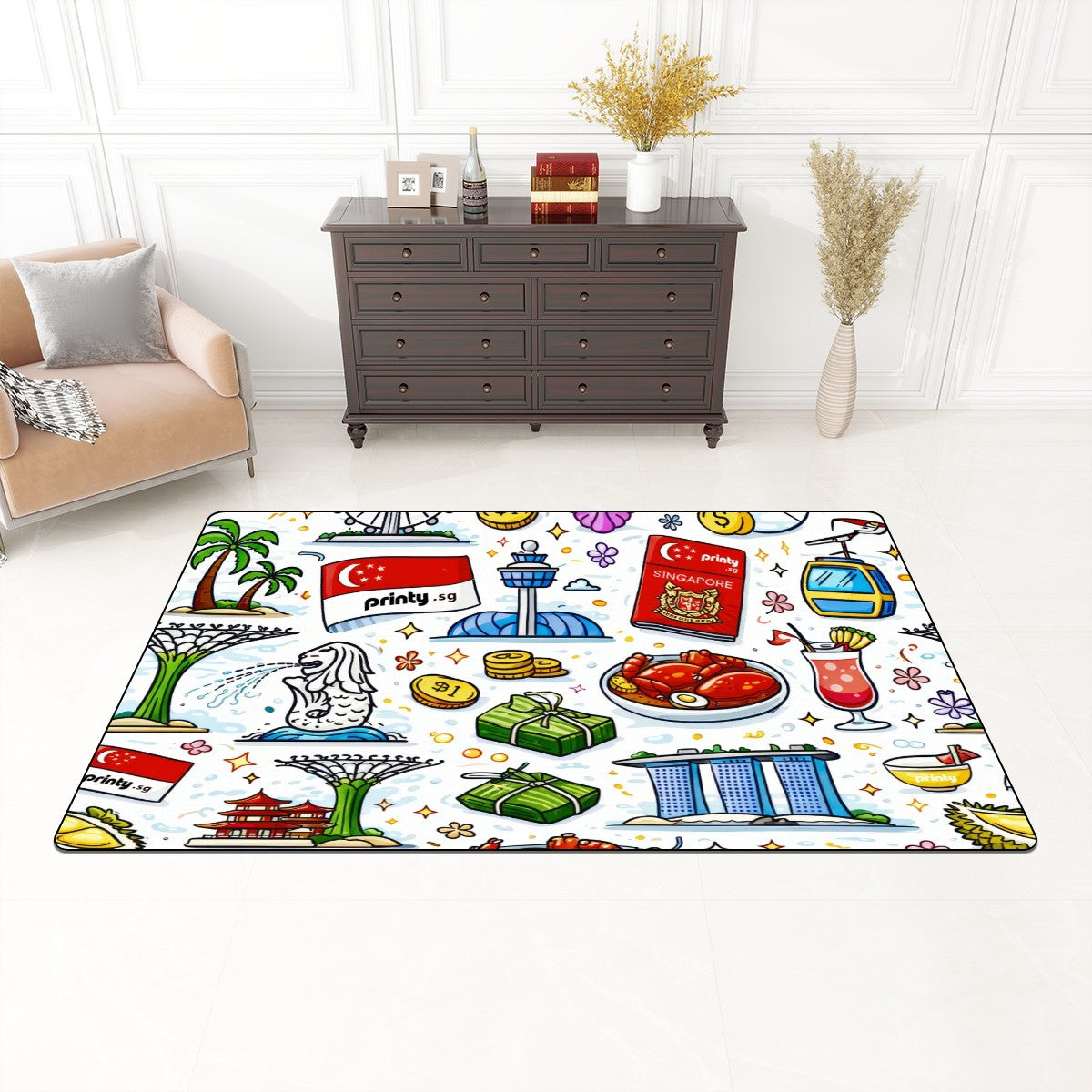 Custom Flannel Non Slip Area Rug (Multiple Sizes)