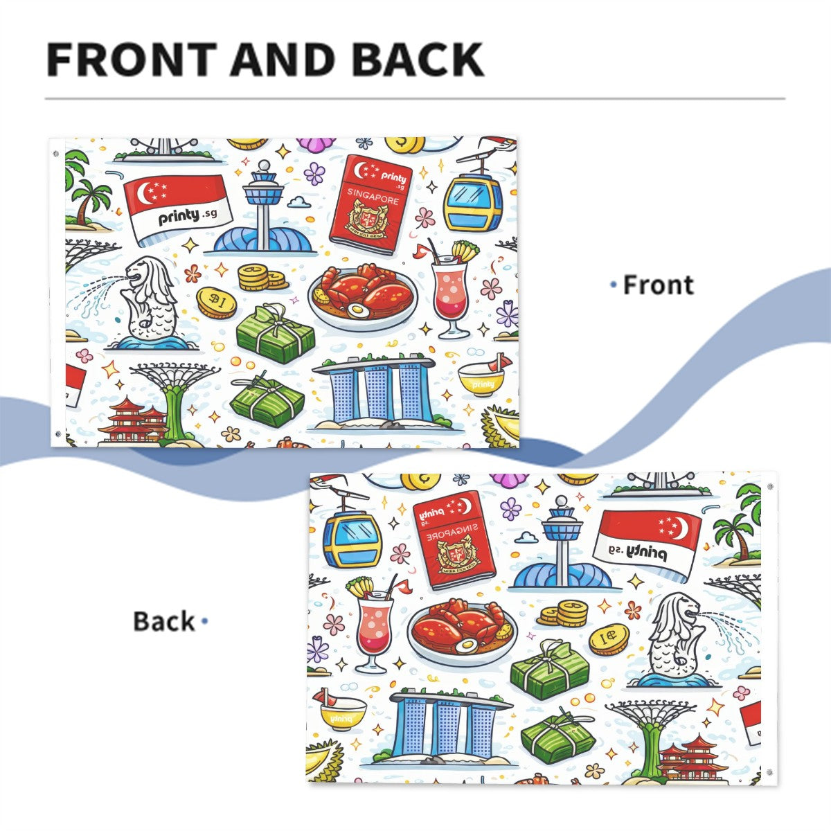 Custom Outdoor Decor Flags Double Sided (2:3)