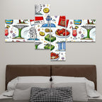 Custom 4 Panels Canvas Prints Wall Art (Set E)