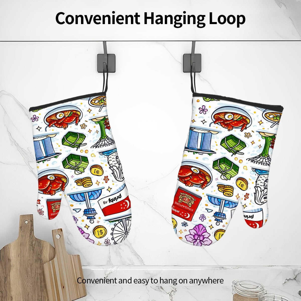 Custom Oven Mitts Set of Two
