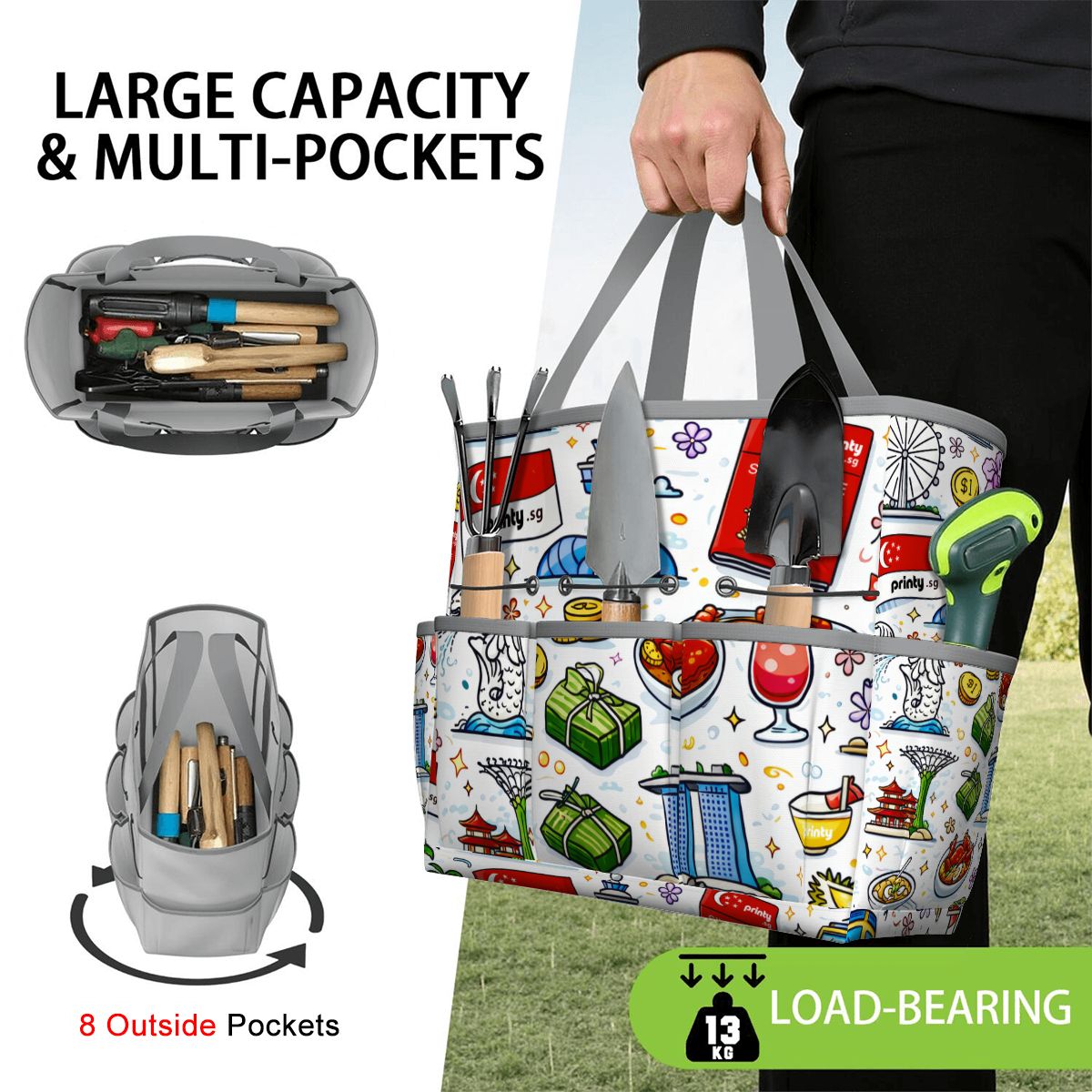 Custom Garden Tool Bag (Tools Not Included)