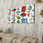 Custom 3 Panels Canvas Prints Wall Art (Set C)