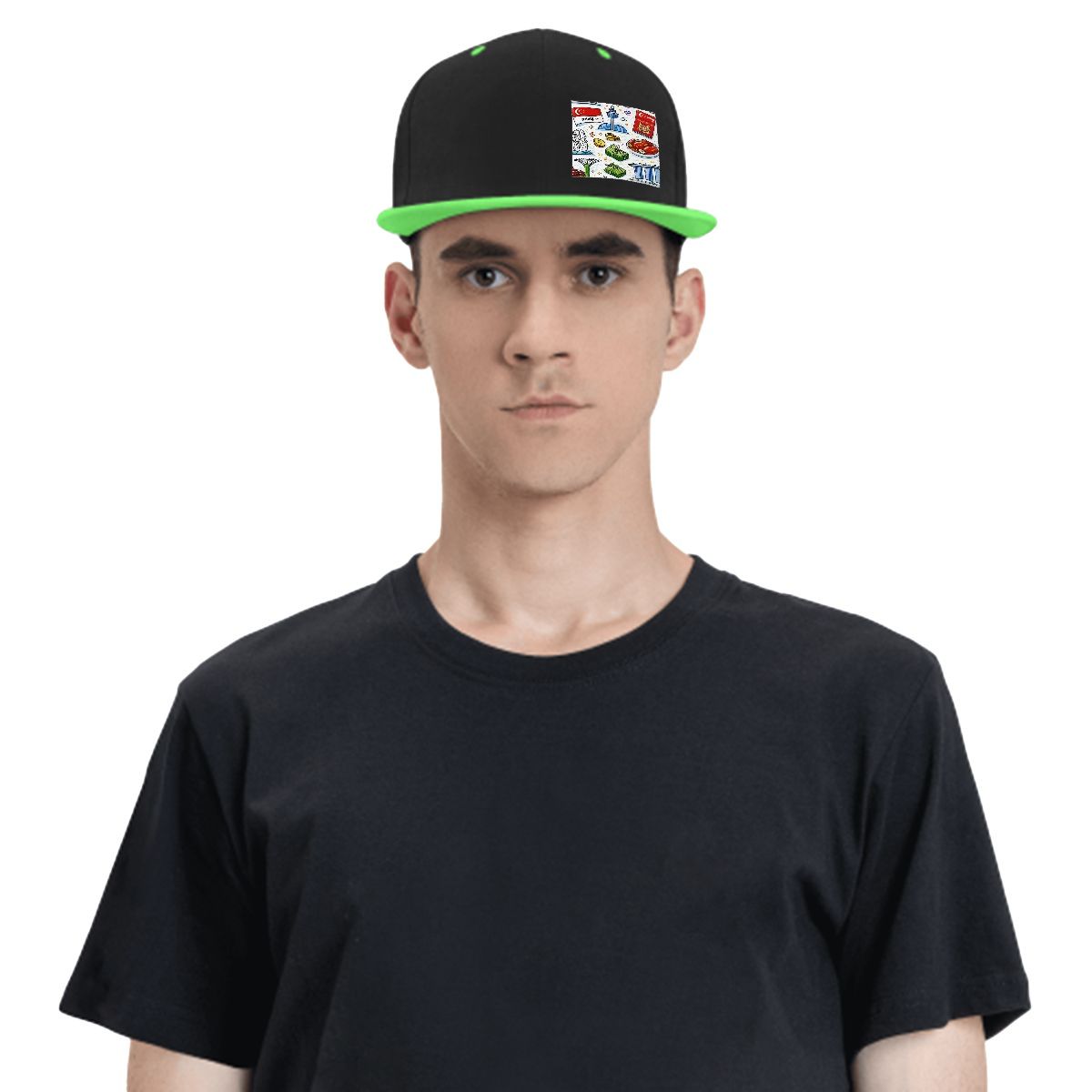 Custom Flat Bill Hats Hip Hop Style (Side Pattern)