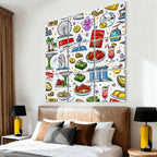 Custom Sound Absorbing Wall Art 9 pcs