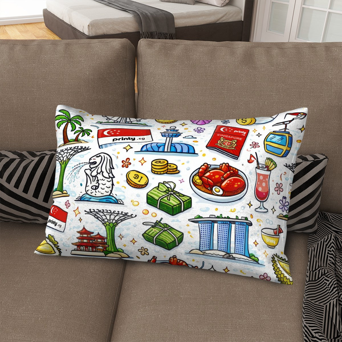 Custom Plush Throw Pillow Covers (Double-Sided Design & Multi-Size)