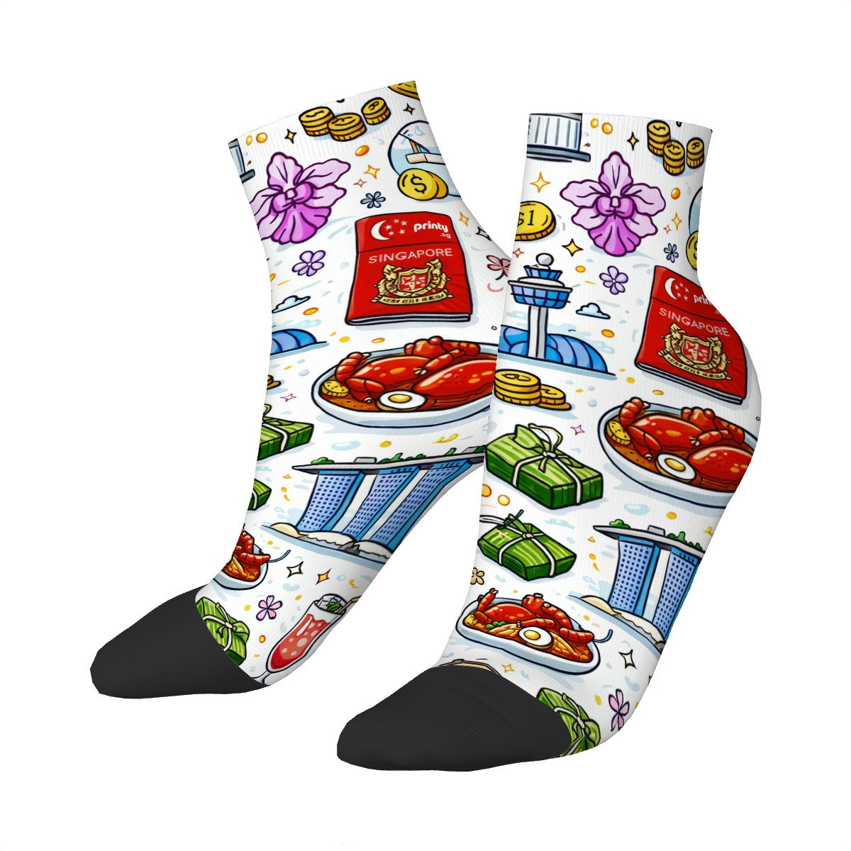 Custom Color Contrast Tube Socks
