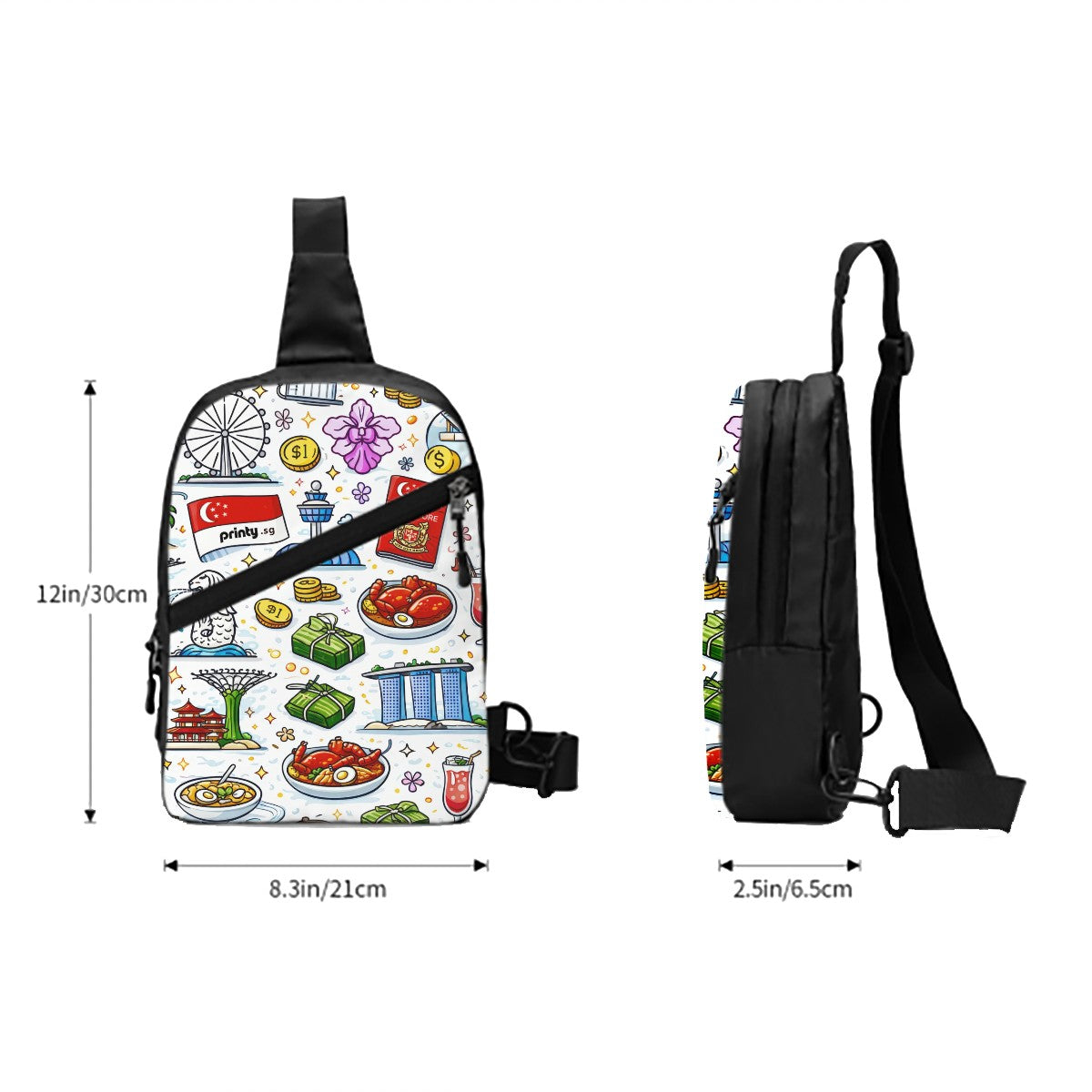 Custom Sports Crossbody Sling Bag