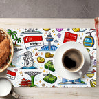 Custom Double Layer Imitation Linen Placemats