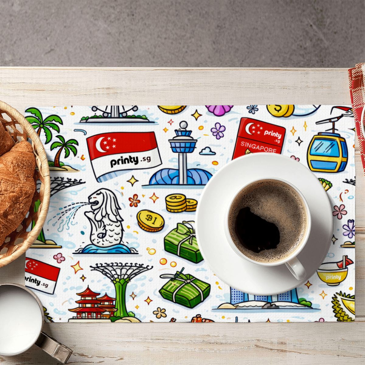 Custom Double Layer Imitation Linen Placemats