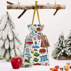 Custom Christmas Drawstring Gift Bags