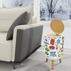 Custom Round Trash Can with Lid
