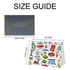 Custom Golden Edge Greeting Cards (Horizontal)