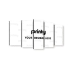 Custom 5 Panels Canvas Prints Wall Art (Set C)