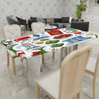 Custom Small Rectangle Anti-Oil Table Cover with Elastic Edged