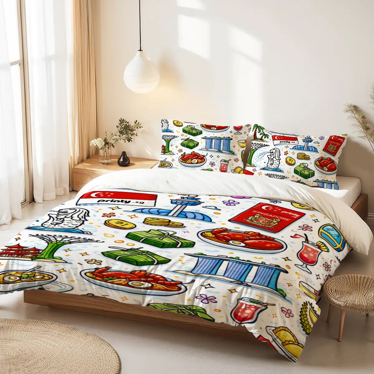 Custom Queen Duvet Cover Set