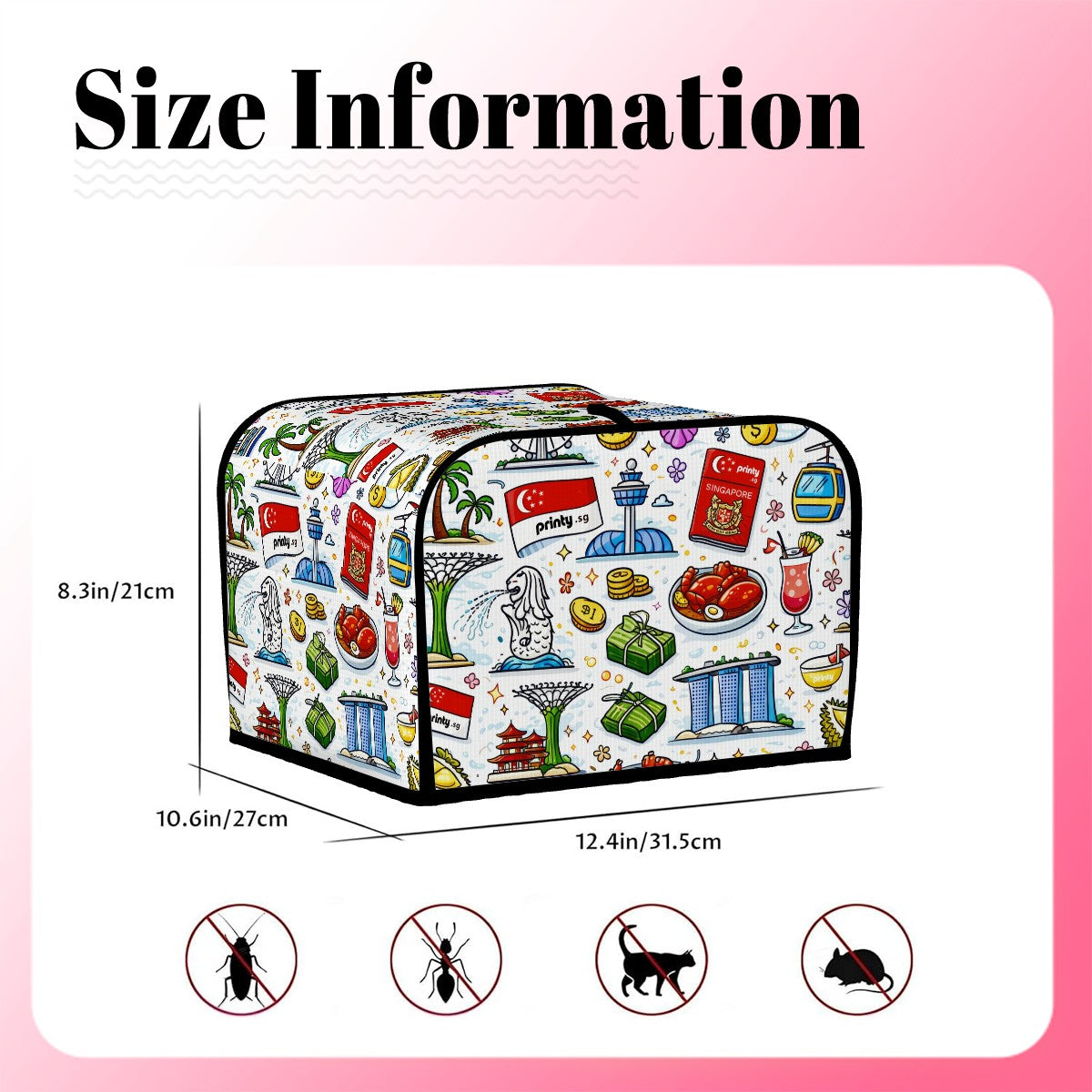 Custom 4 Slice Toaster Cover