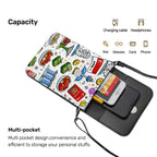 Custom Leather Cell Phone Purse With Shoulder Strap