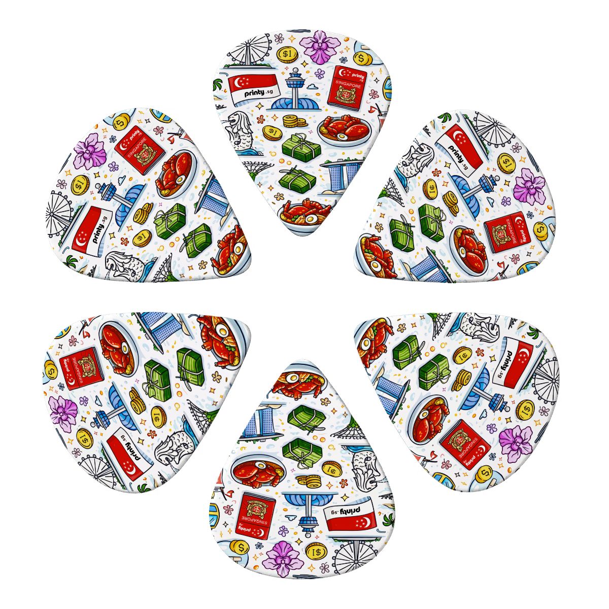 Custom Guitar Picks 6 pcs
