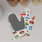 Custom Silicone Oven Mitts Heat Resistant Set