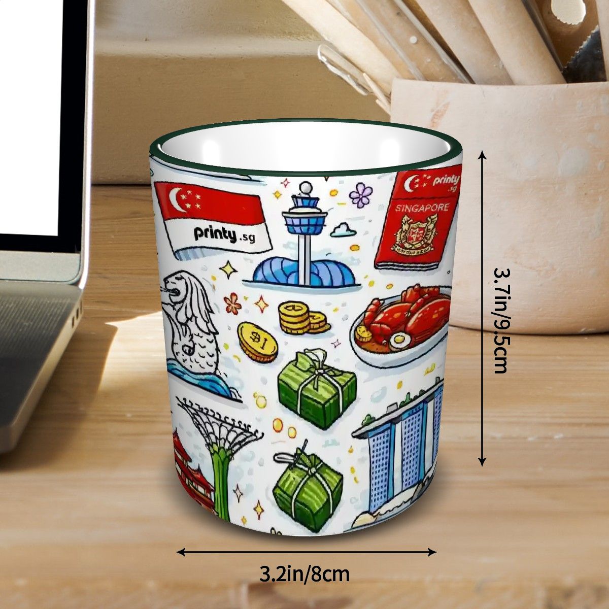 Custom Colored Ceramic Coffee Mug (11oz) (All Over Print)