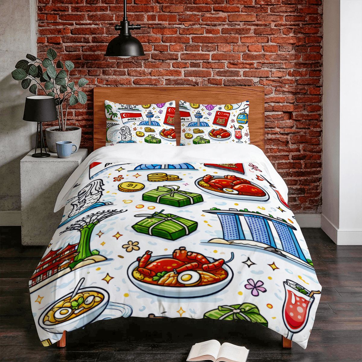 Custom Twin Duvet Cover Set 55"x79"