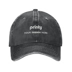 Custom Unisex Washed Denim Baseball Cap