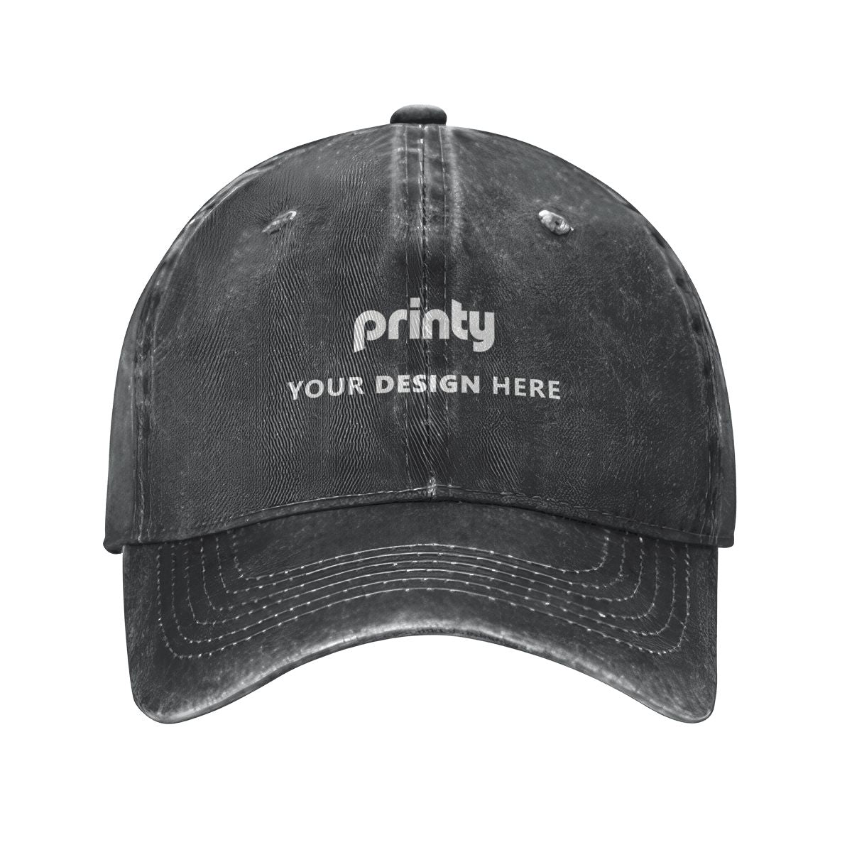 Custom Unisex Washed Denim Baseball Cap