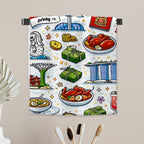 Custom Wash Cloths Textiles (Vertical)