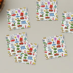 Custom Square Ceramic Coasters 6 pcs