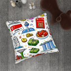 Custom Plush Throw Pillow Covers 2 pcs (Single-Sided Design)