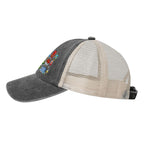 Custom Washed Denim Mesh Cap