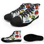 Custom Women's High Top Canvas Shoes Customized Tongue