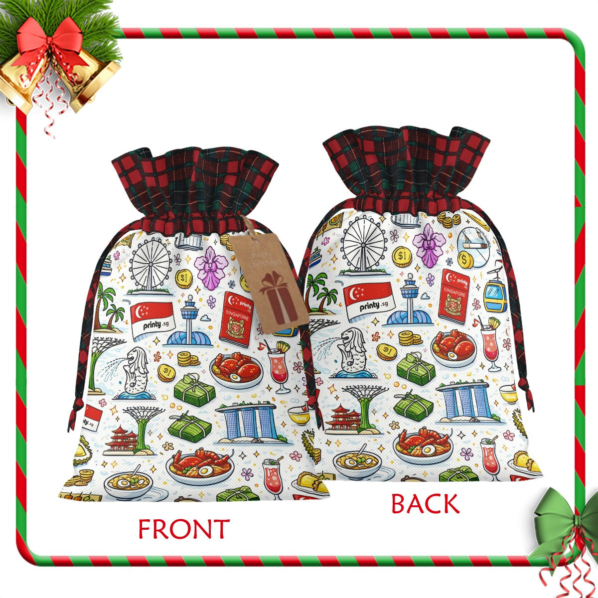 Custom Christmas Santa Sack