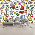 Custom Unpasted Mural Wallpaper 144"x100"