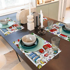Custom Double Layer Imitation Linen Placemats