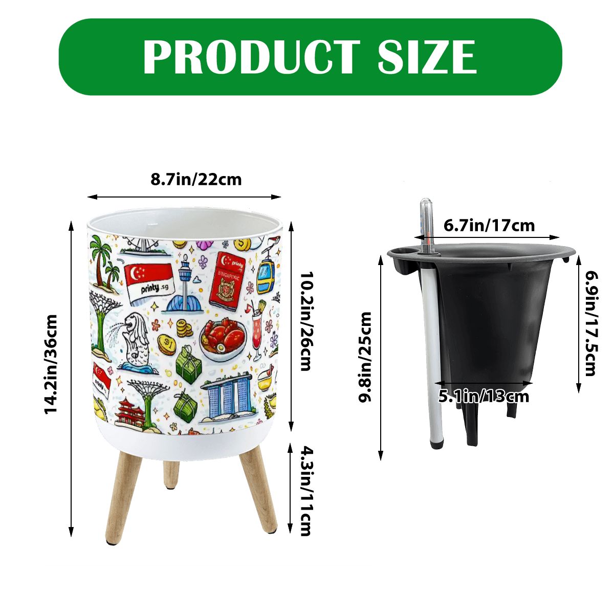 Custom Flower Pot with Legs