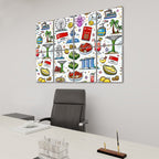 Custom 8 Panels Sound Absorbing Wall Art