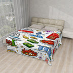 Custom 280 GSM Flannel Throw Blanket 80"x70" (Vertical)