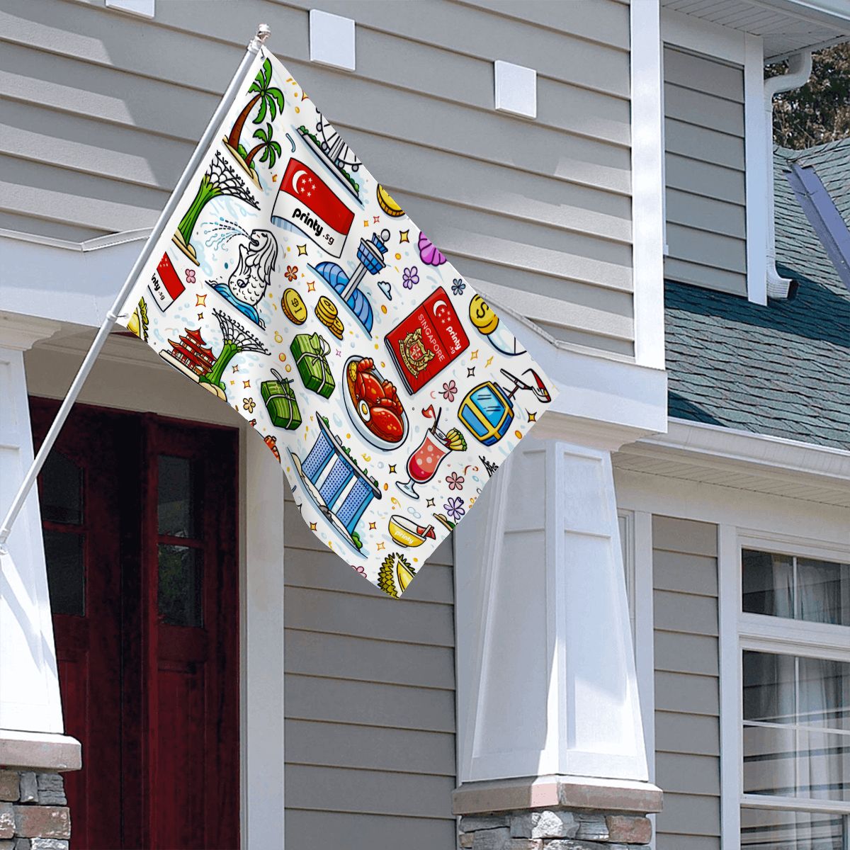 Custom Large Outdoor Decor Flags Double Sided (2:3)