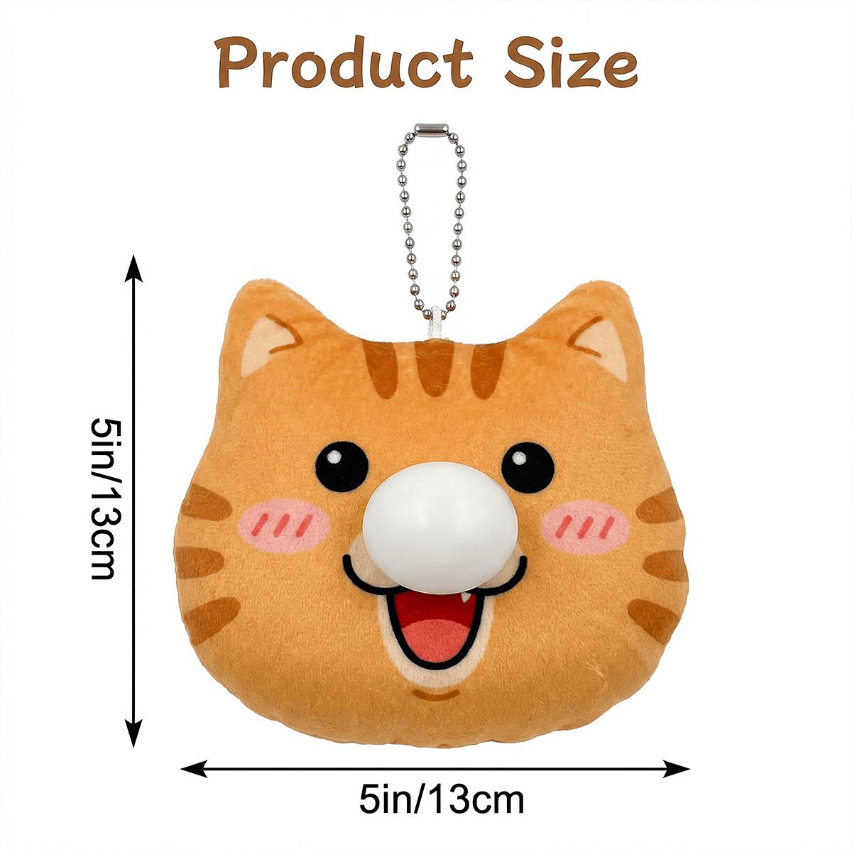 Custom Cute Snot Bubble Plush Keychain