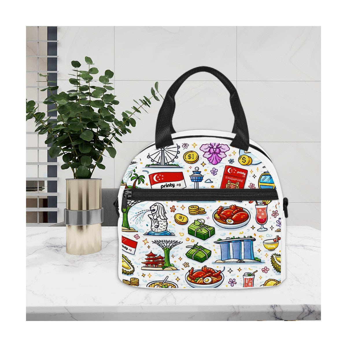 Custom Lunch Bag With Shoulder Strap
