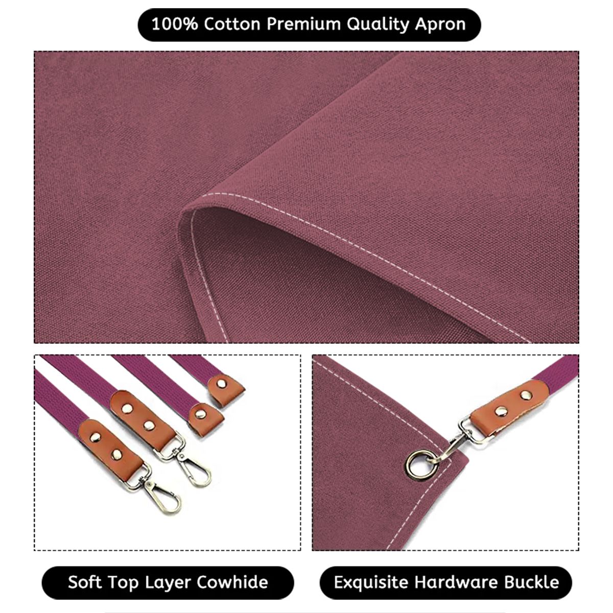 Custom Children's Canvas Cross Back Apron with Pockets