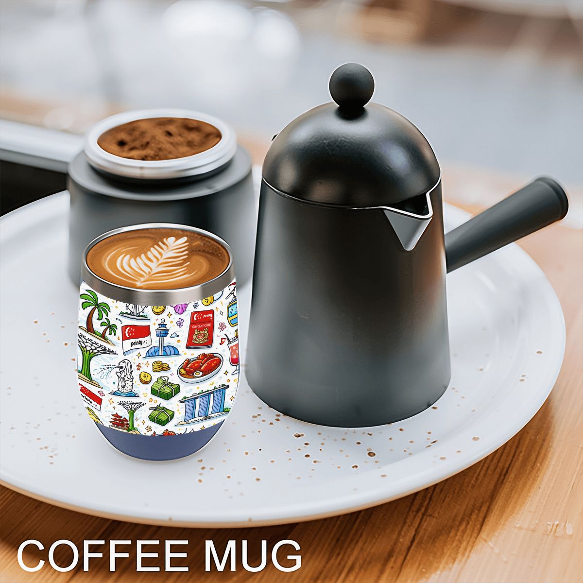 Custom Egg-Shaped Tumbler (12oz)