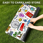 Custom Mini Mahjong Mat 20.9"x20.9" (Ship Rolled up)