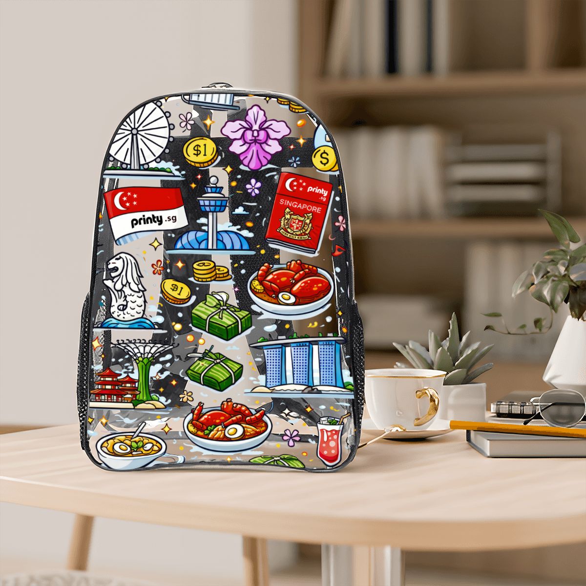 Custom Clear Transparent Backpack