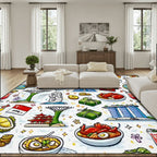 Custom Large Area Rug Floor Carpet (4:3)