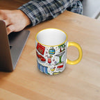 Custom Colored Ceramic Coffee Mug (11oz) (All Over Print)