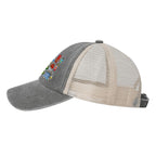 Custom Washed Denim Mesh Cap