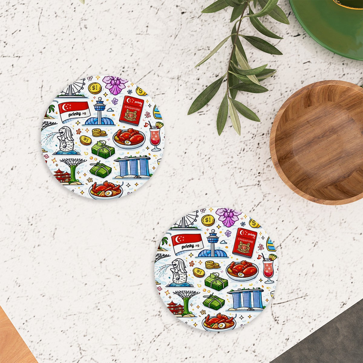 Custom Diatomaceous Earth Coaster